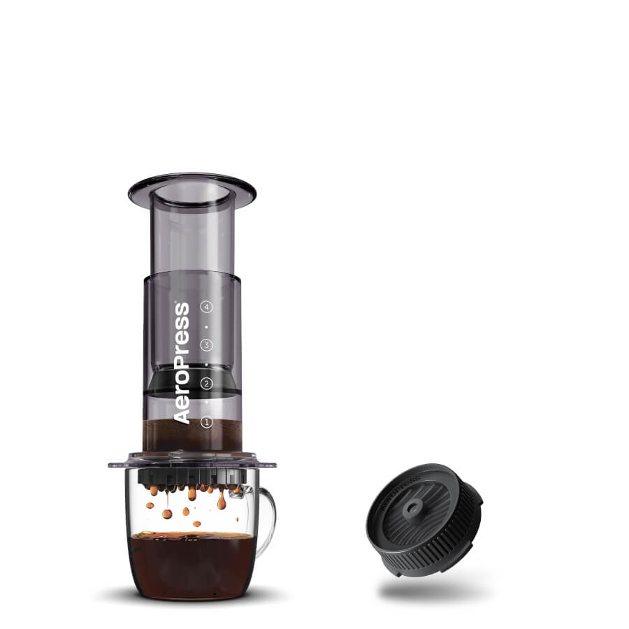 AeroPress Clear Coffee Maker in black