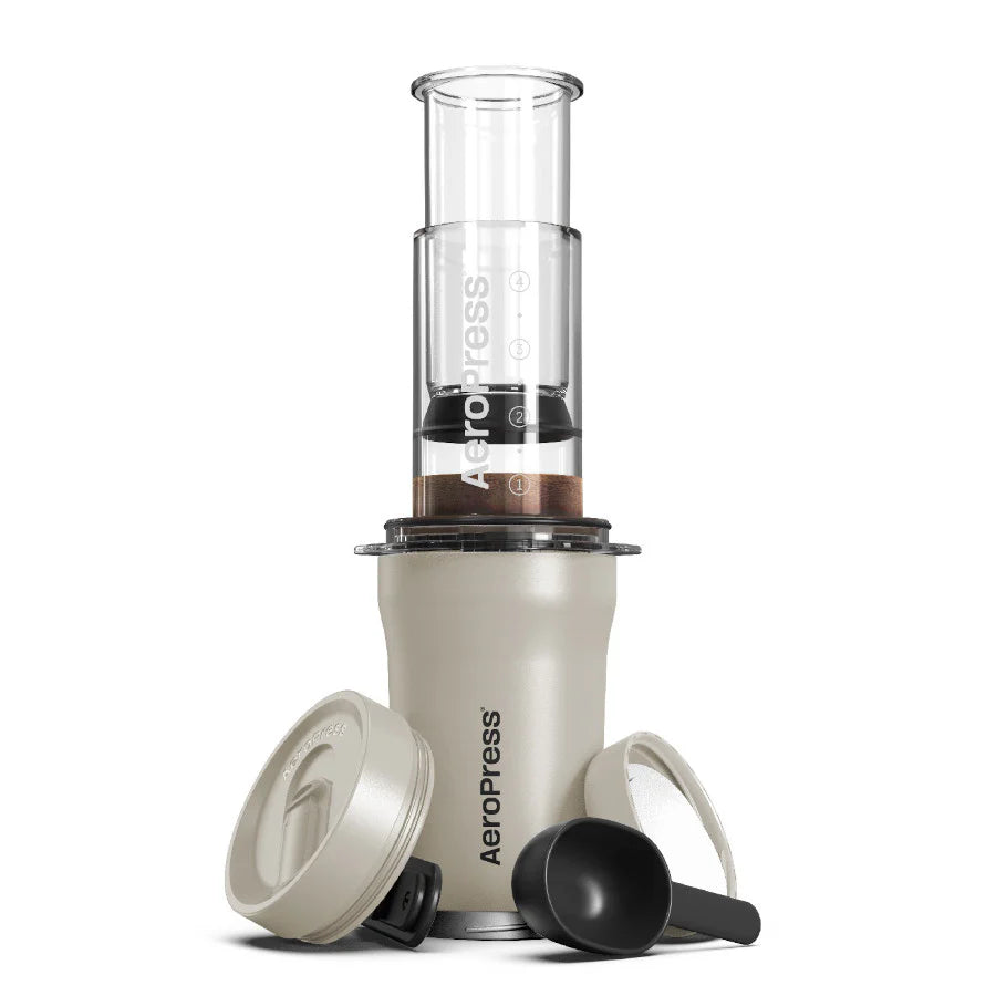 AeroPress Coffee Maker - Go Plus in Cream