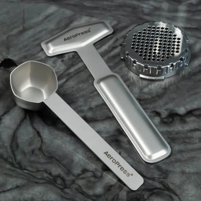 Aeropress silver coffee spoon