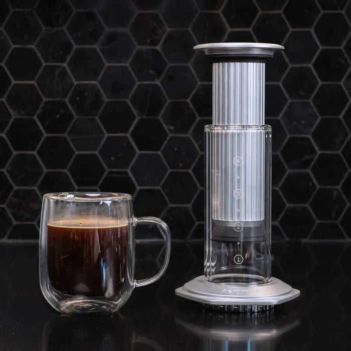 AeroPress Premium with black coffee