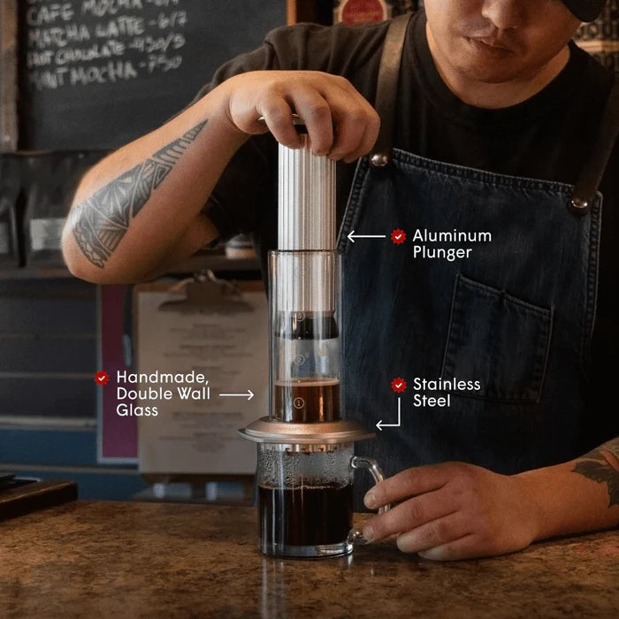 AeroPress Coffee Maker - Premium infographic