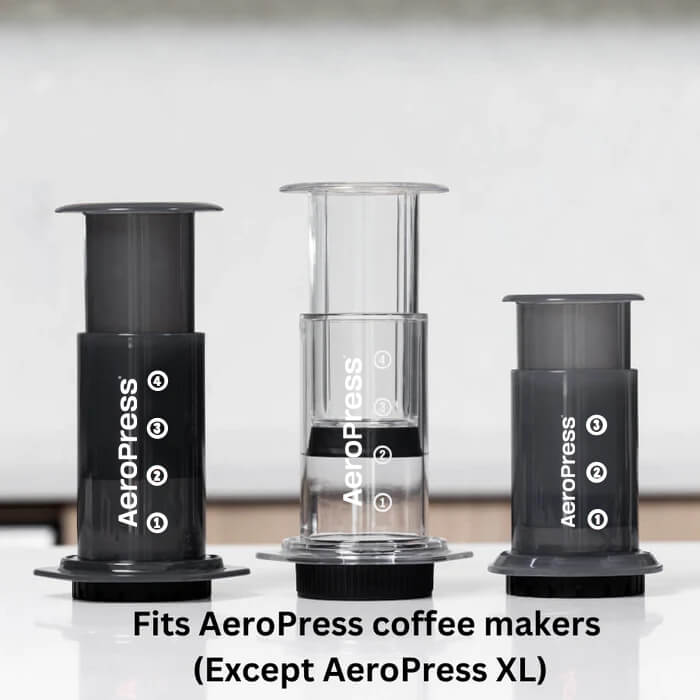 AeroPress Flow Control Filter Cap, Stainless Steel Filter, and Paper Micro-Filters Bundle