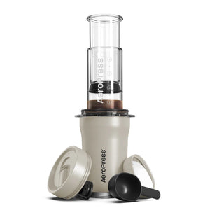 AeroPress Coffee Maker - Go Plus in Cream