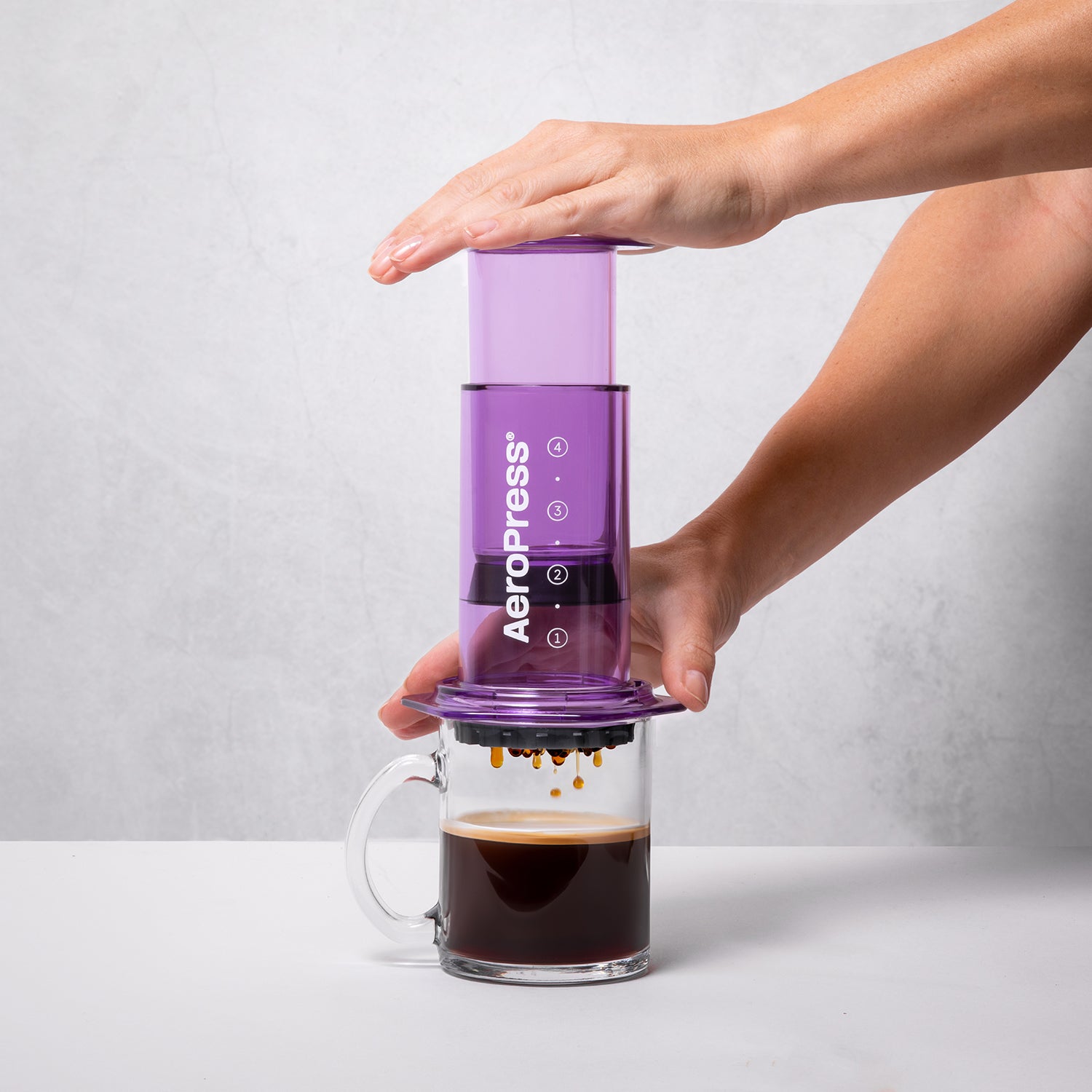 Clear Coffee Press - Pink