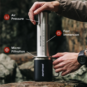 AeroPress Coffee Maker - Steel